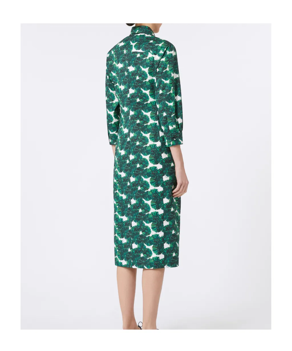 Printed Poplin Shirt Dress