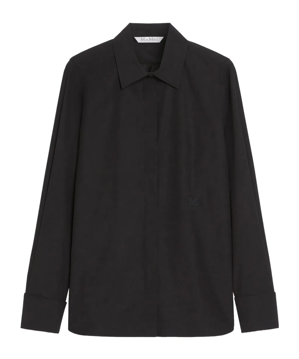 Knut Logo Embroidered Button-Up Shirt