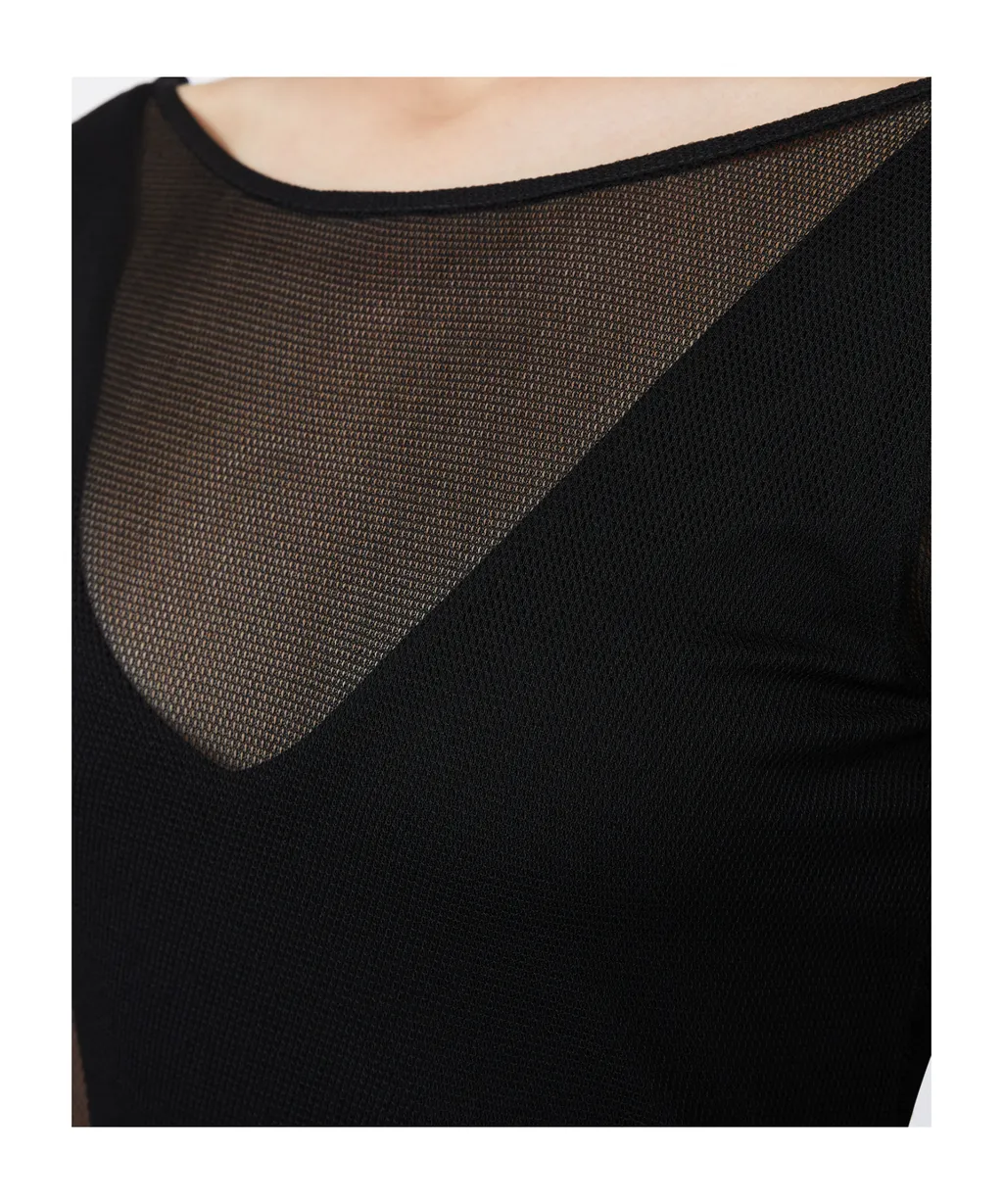 Midi Dress In Mesh Jersey