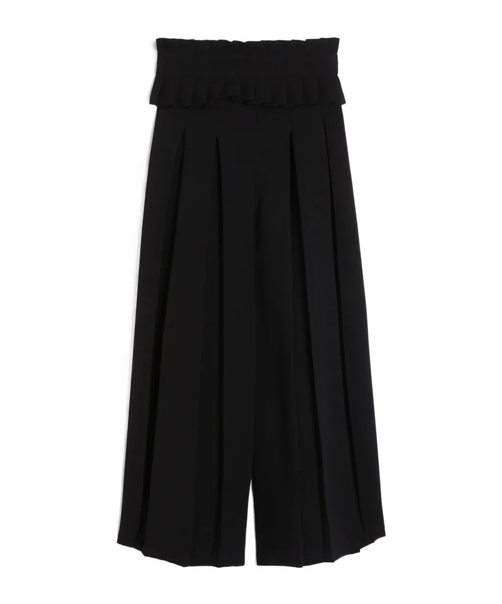 Plissé-Pleated Cady Trousers