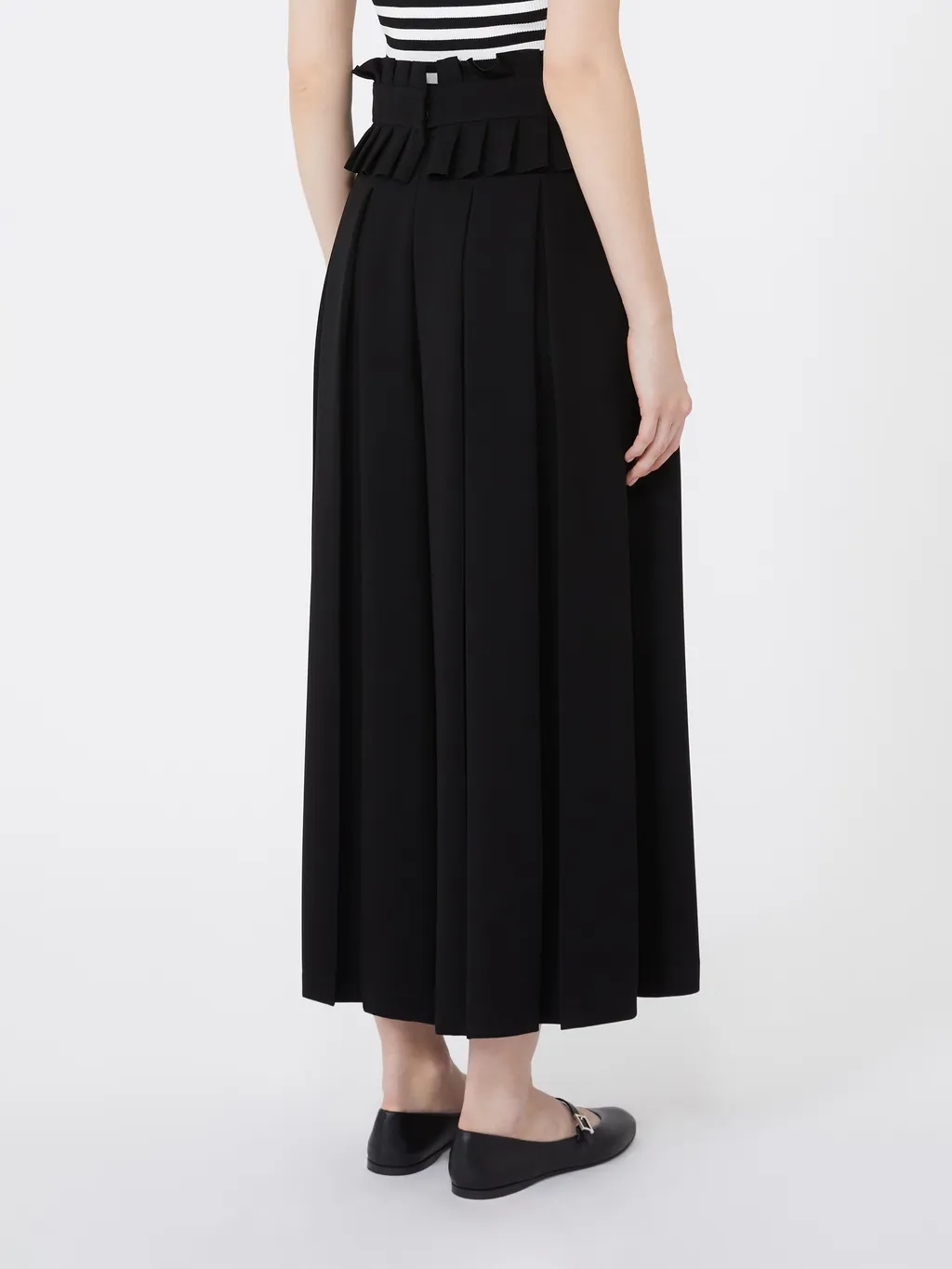 Plissé-Pleated Cady Trousers