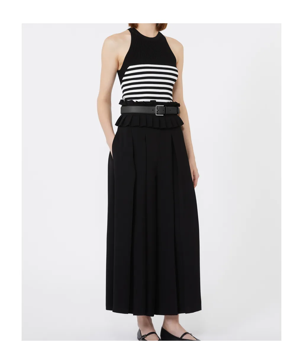 Plissé-Pleated Cady Trousers