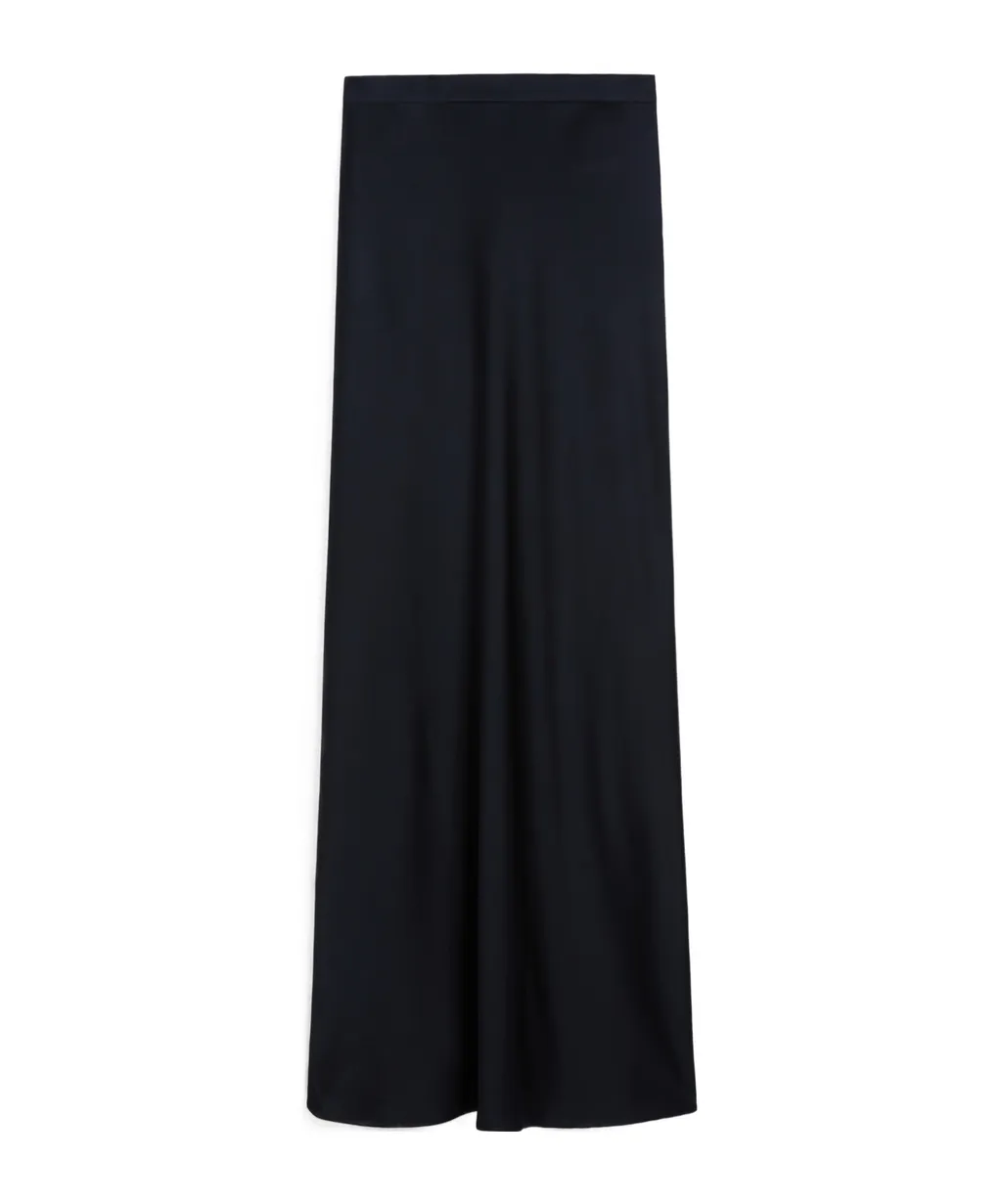 Studio Satin Midi Skirt