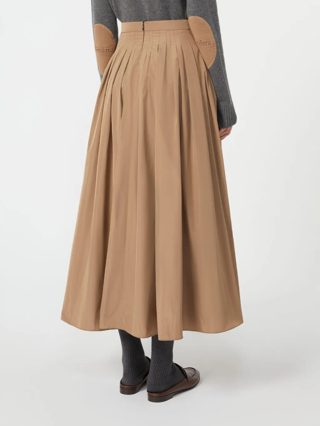 Pleated Midi Skirt