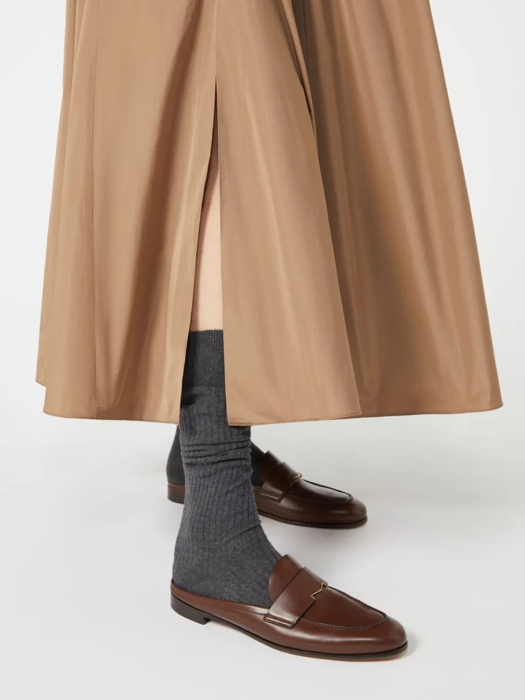 Pleated Midi Skirt