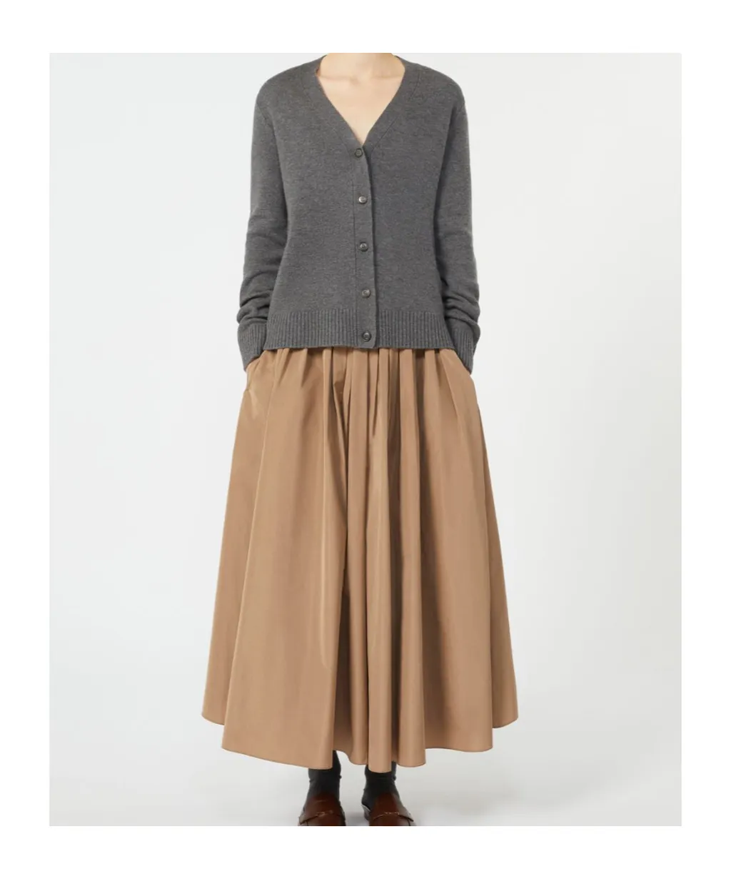 Pleated Midi Skirt