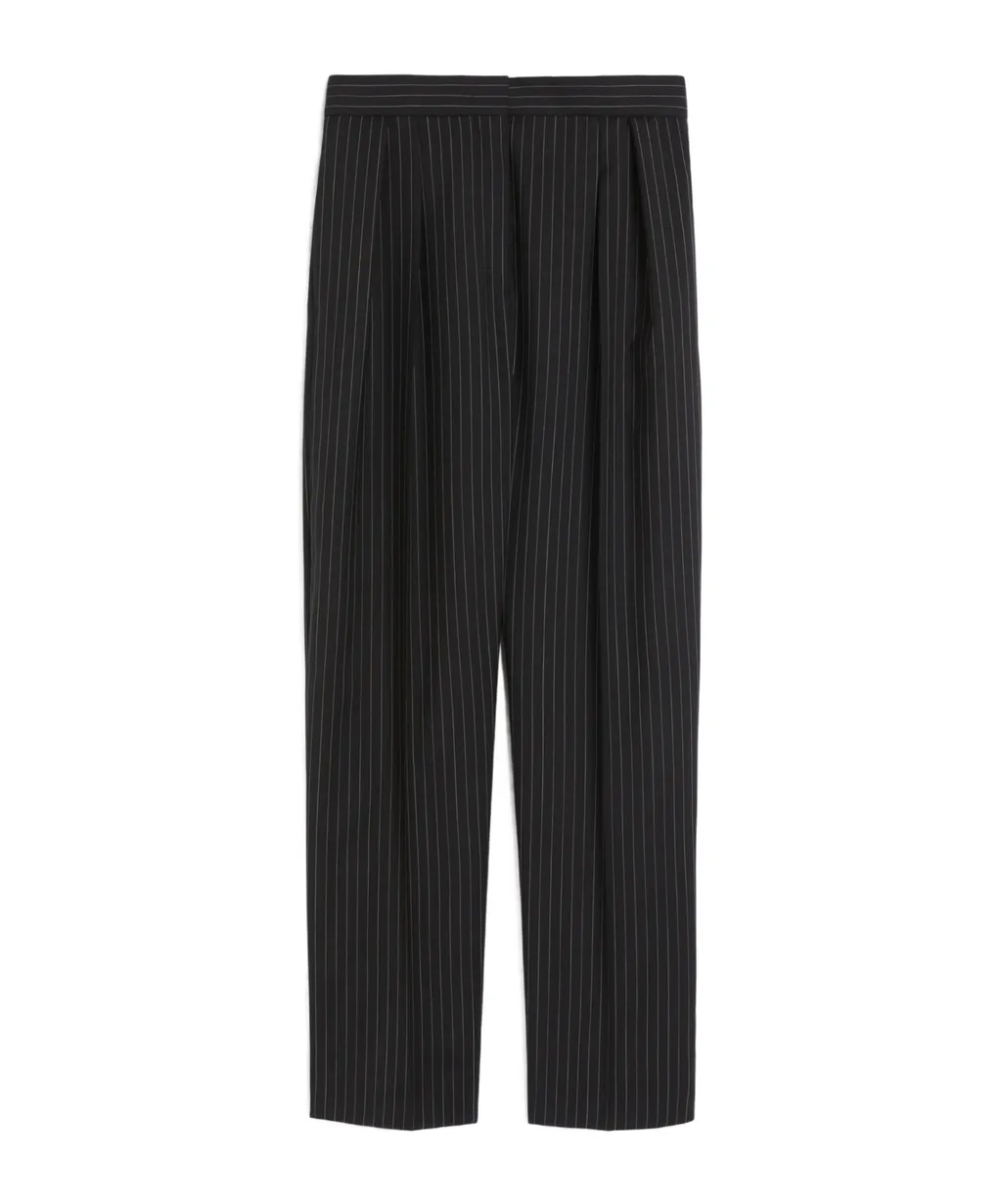 Sesamo Pinstripe Pleat Detailed Trousers