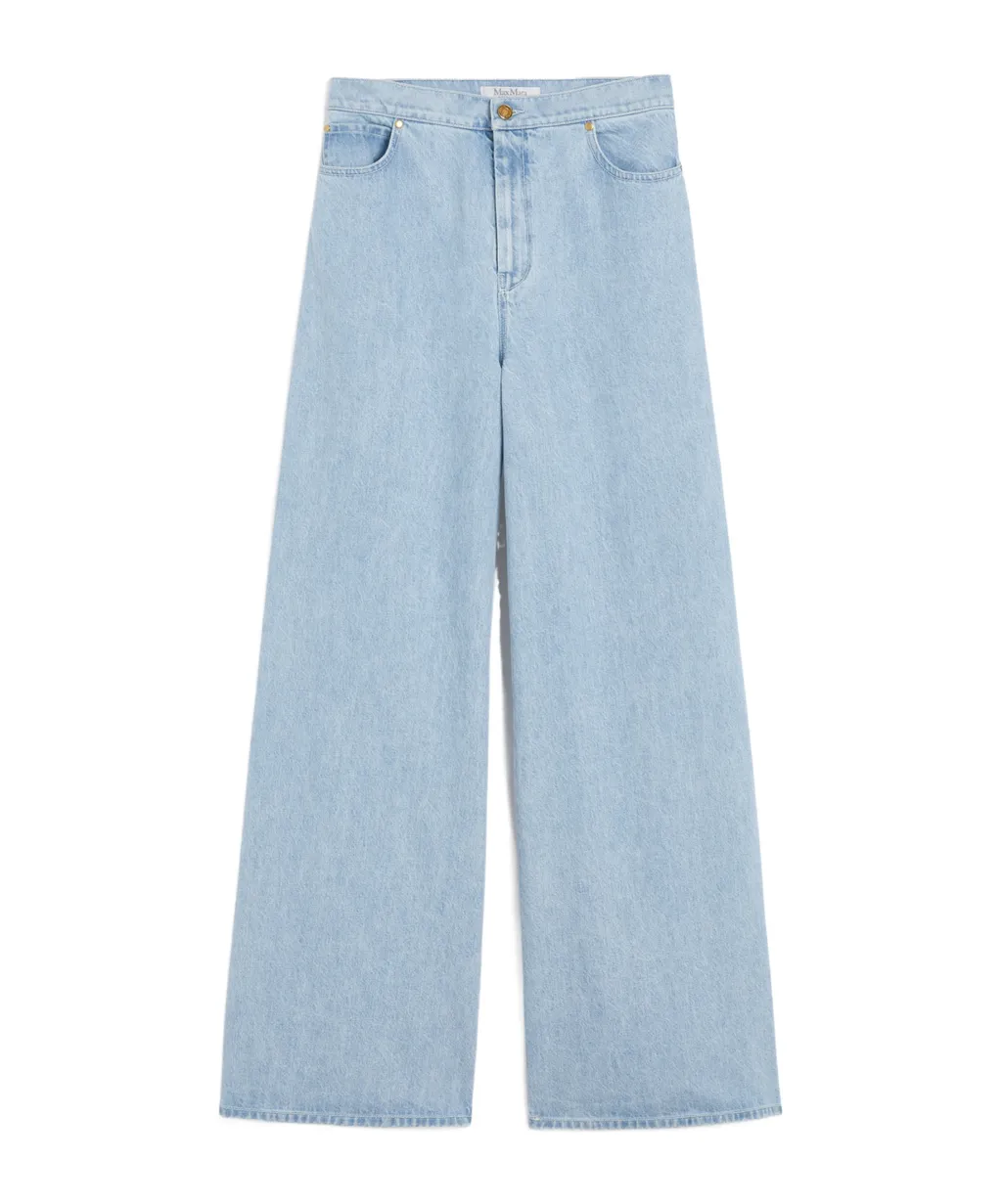 Affari Logo Patch Wide Leg Jeans