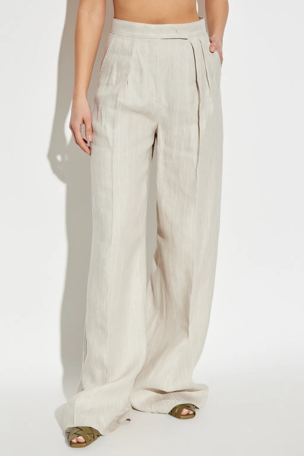 Rauche Wide-Leg Trousers