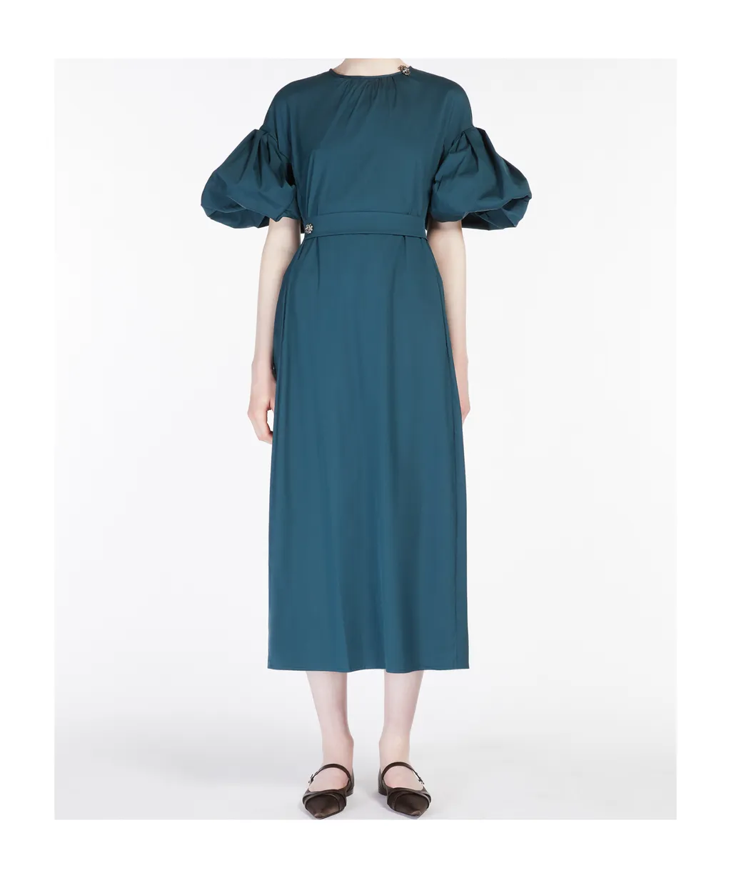 Stretch Poplin Sheath Dress