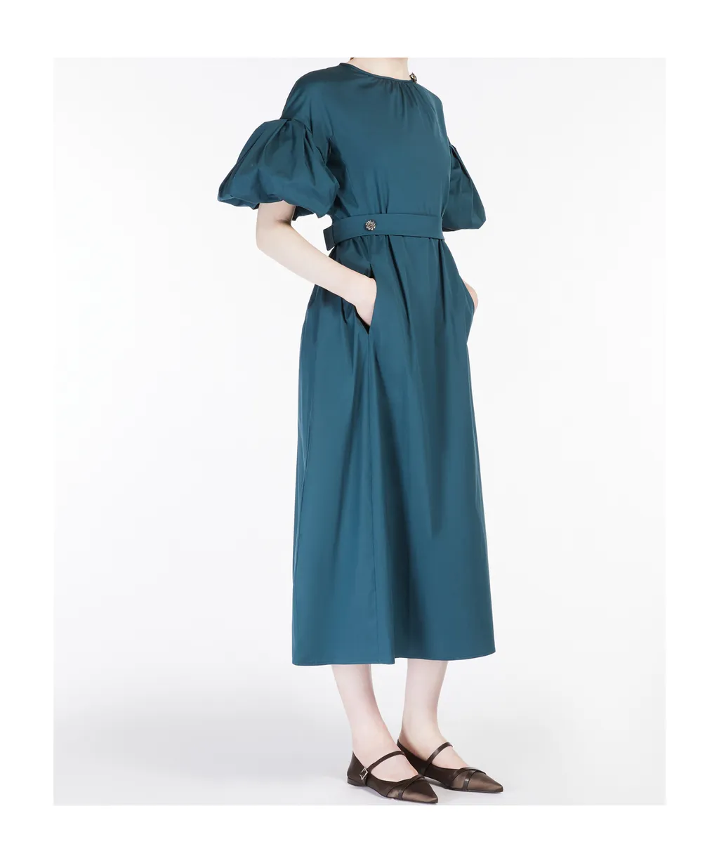 Stretch Poplin Sheath Dress