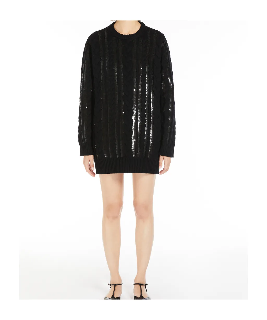 Sequinned Knit Sweater