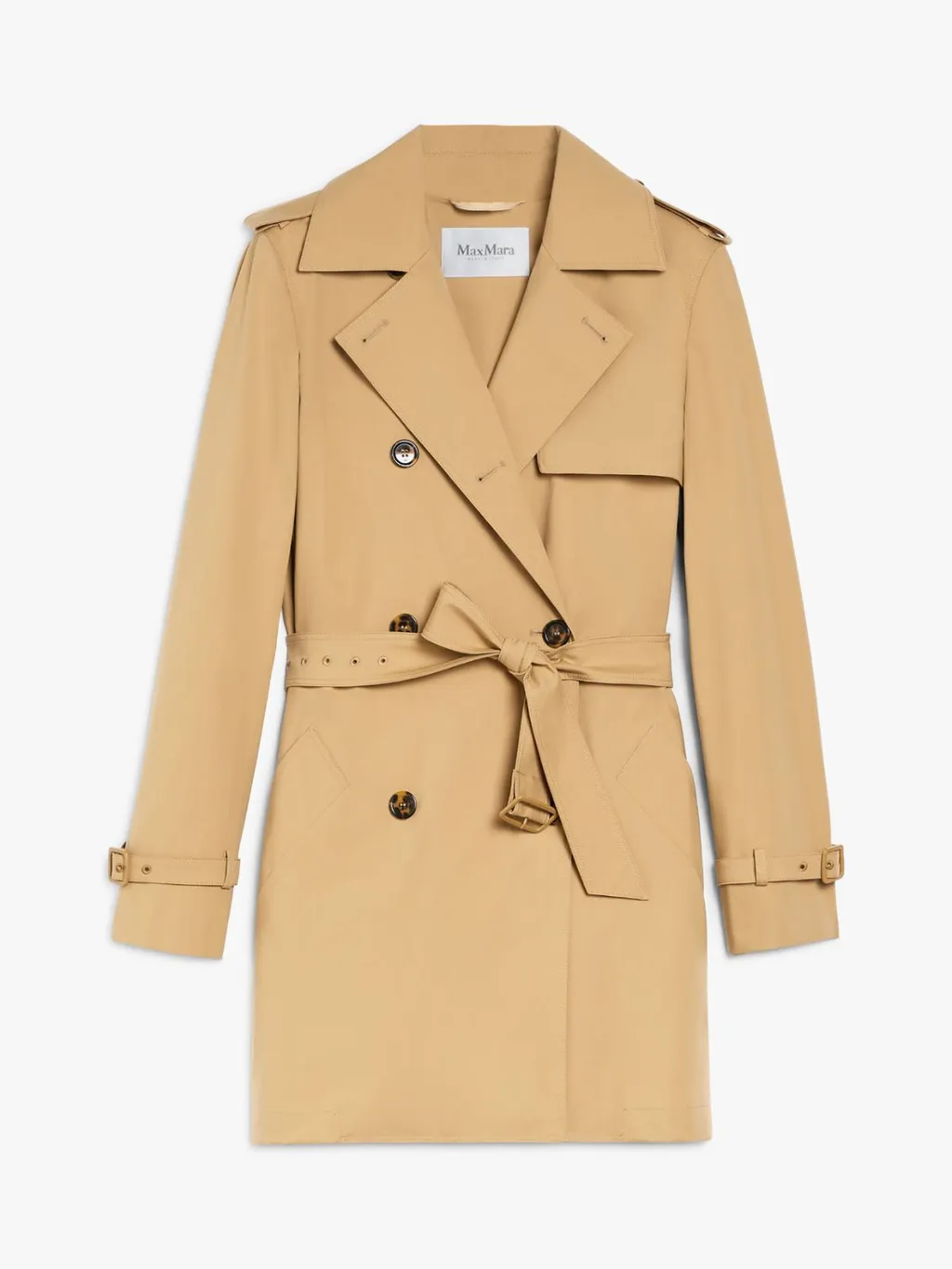Landa Double-Breasted Belted Coat