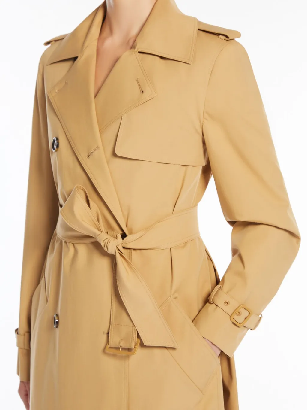 Landa Double-Breasted Belted Coat