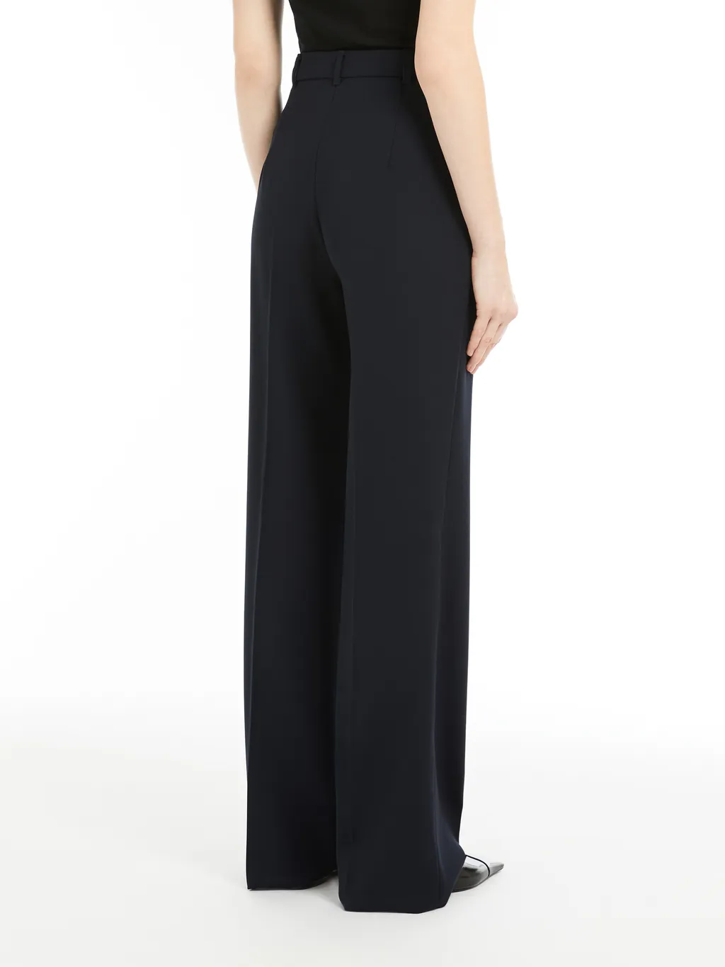 Pleat Detailed Straight Leg Trousers