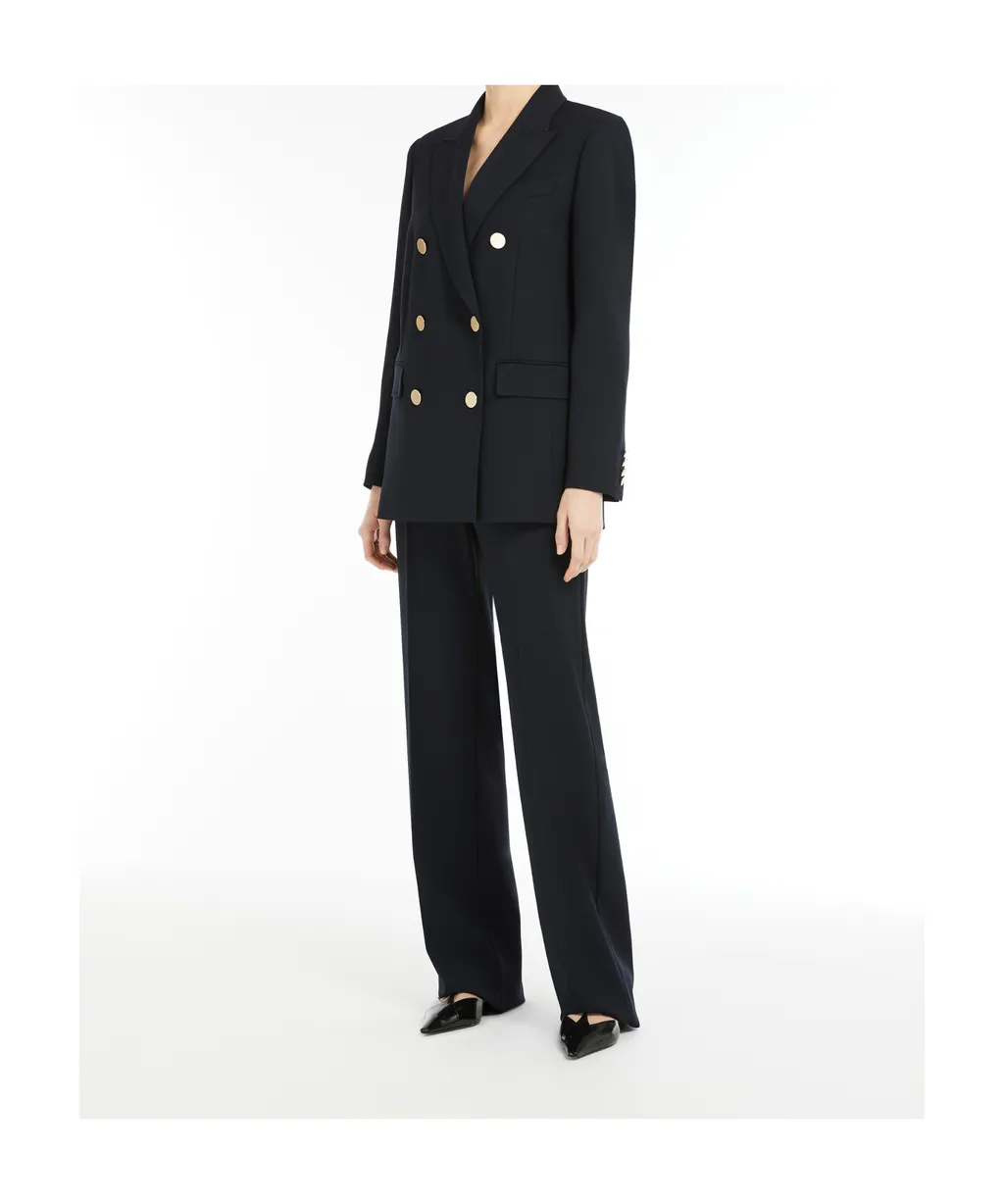 Pleat Detailed Straight Leg Trousers