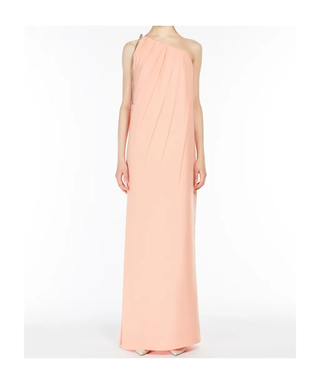 Pontida Pleated One-Shoulder Dress