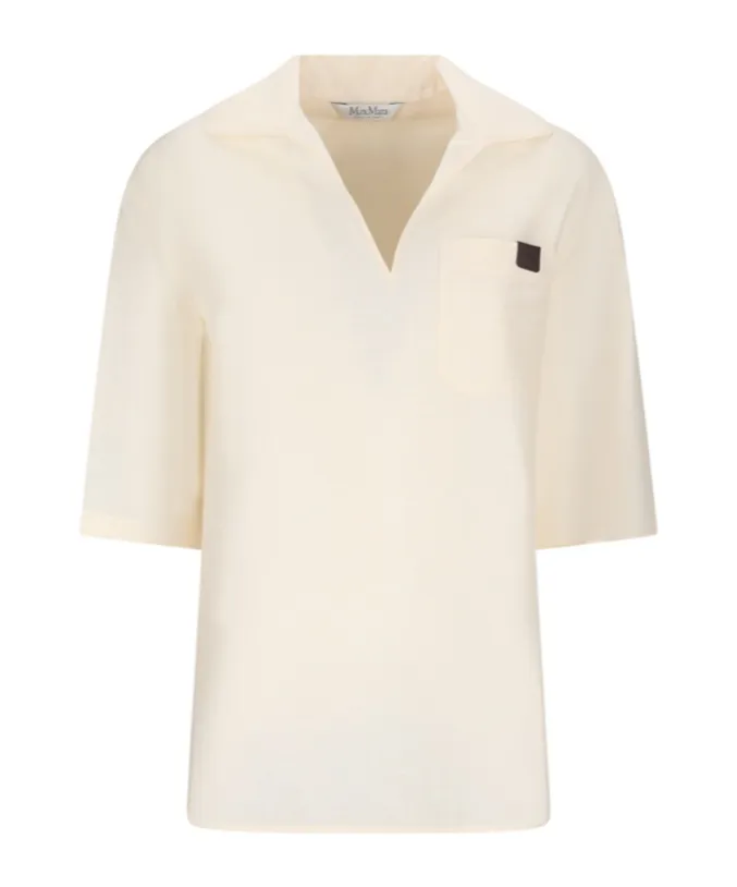 Osiride V-Neck Short-Sleeved Top