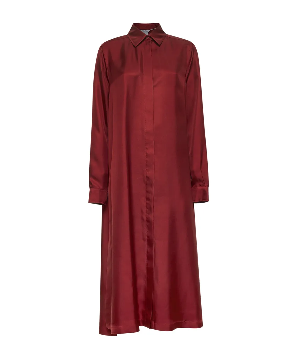 Buttoned Long-Sleeved Dress
