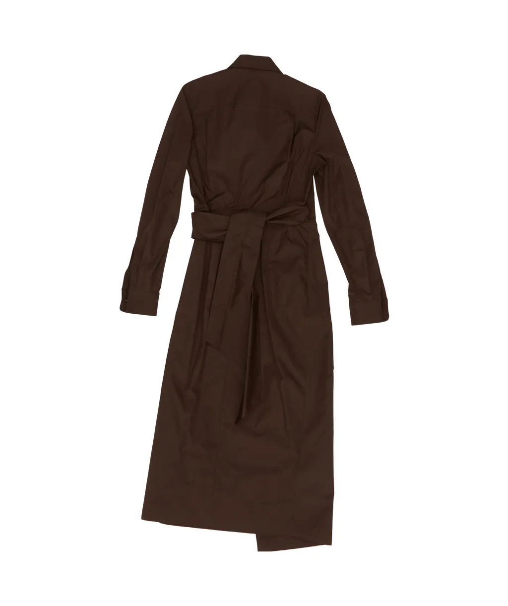 Agrume Wrap Long-Sleeved Dress