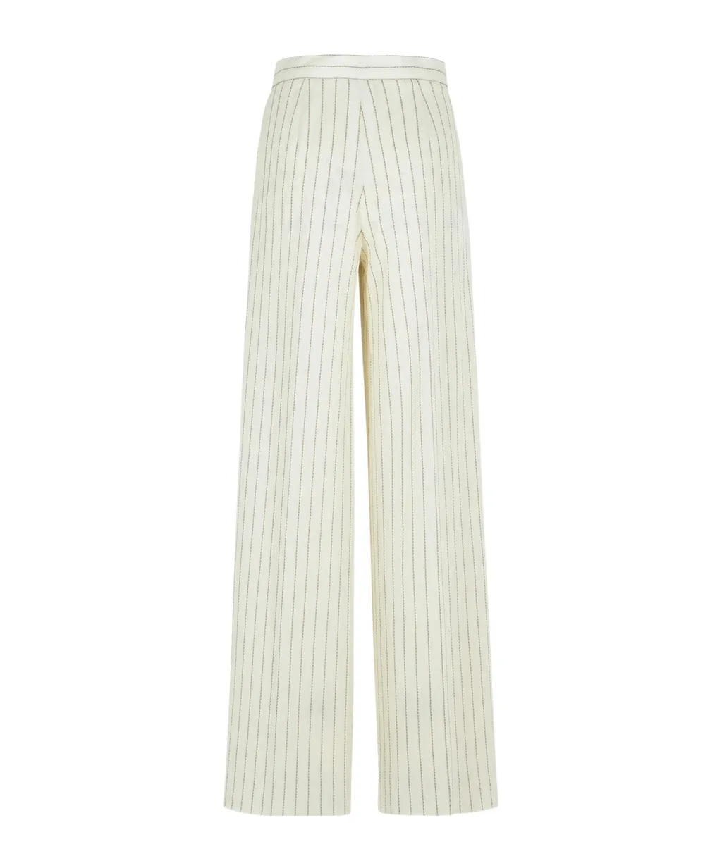 Striped Wide Leg Trousers
