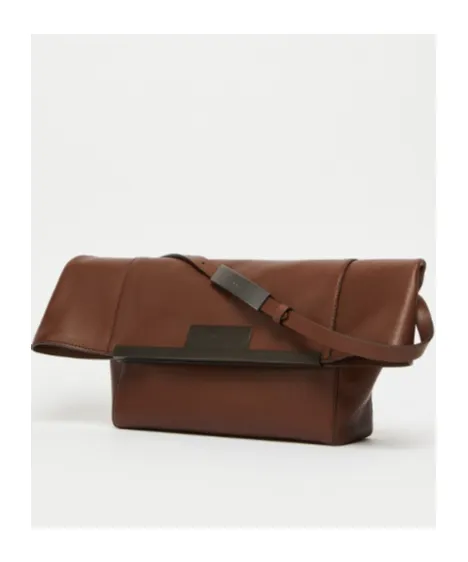 Small Natural Leather Clutch Bag