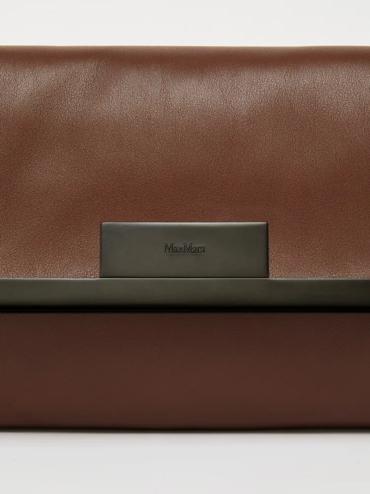 Small Natural Leather Clutch Bag