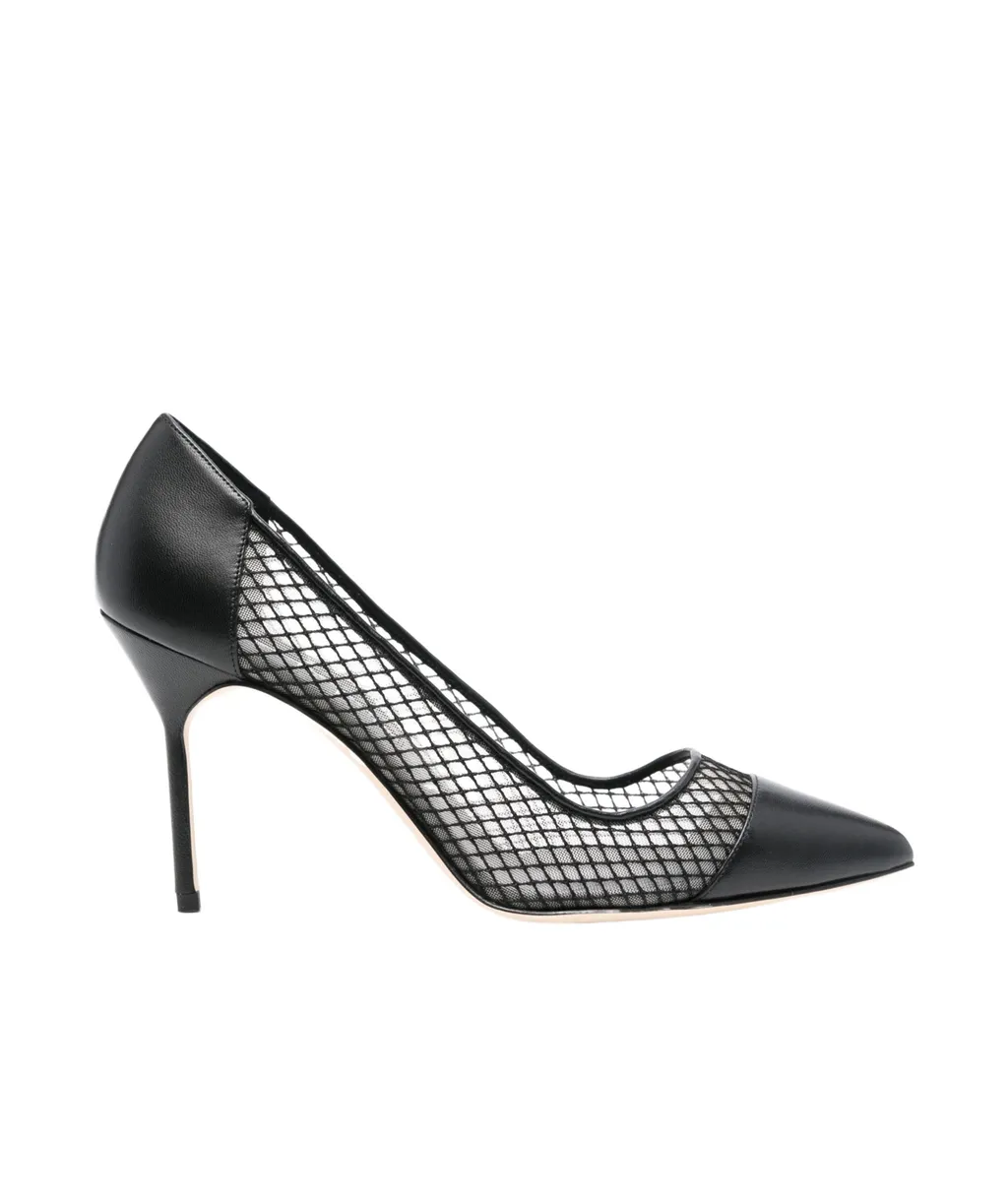 Capcour Mesh-Panelled Pumps