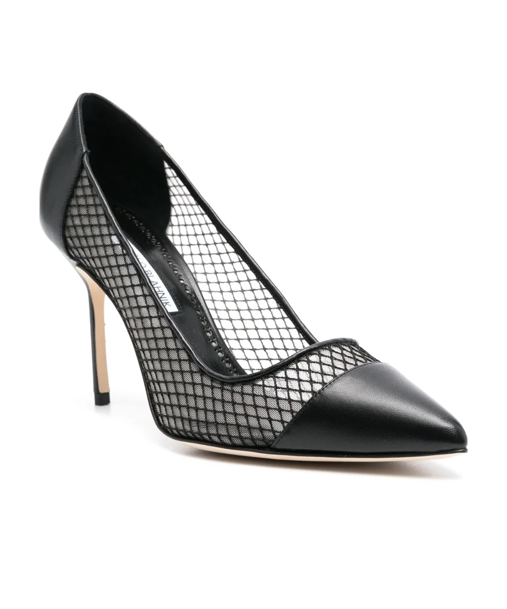 Capcour Mesh-Panelled Pumps