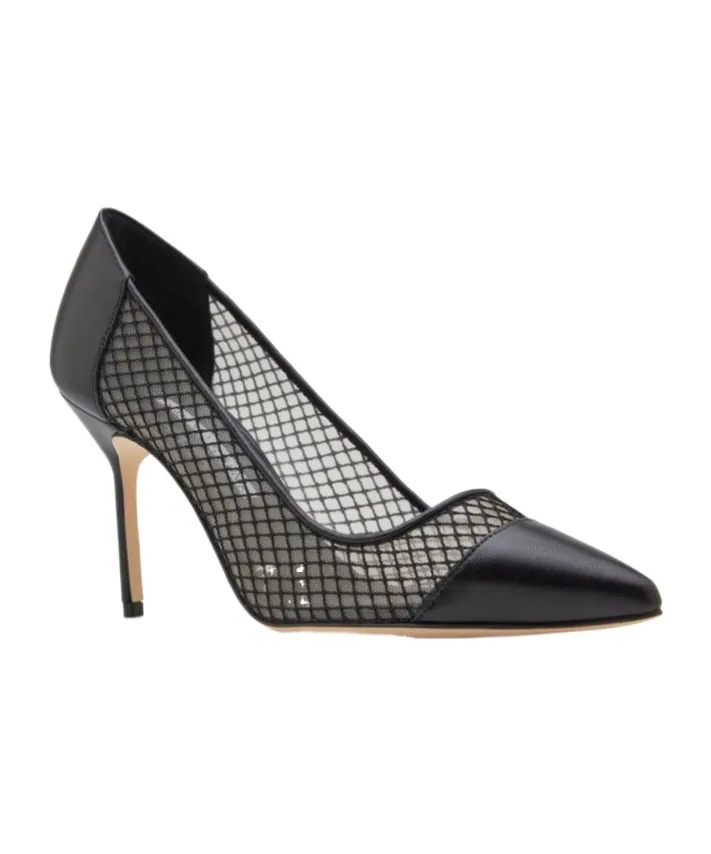Capcour Mesh-Panelled Pumps