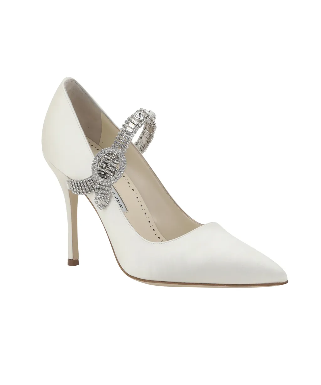 Embellished Strap Pumps