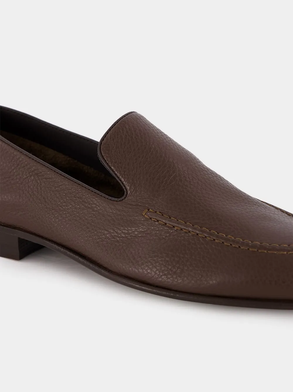 Round Head Loafer Shoes