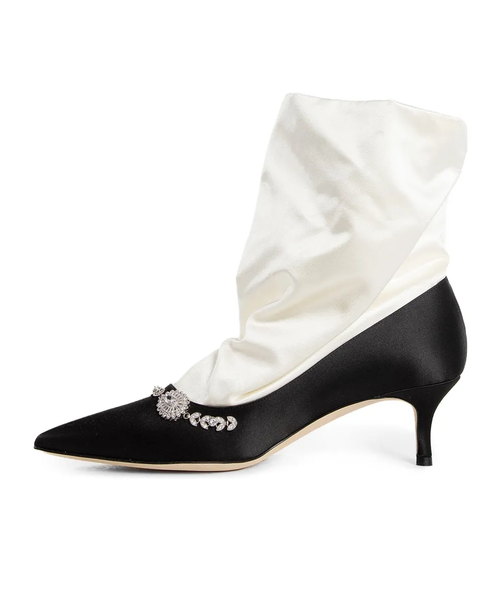 Satin Decorative High Heels