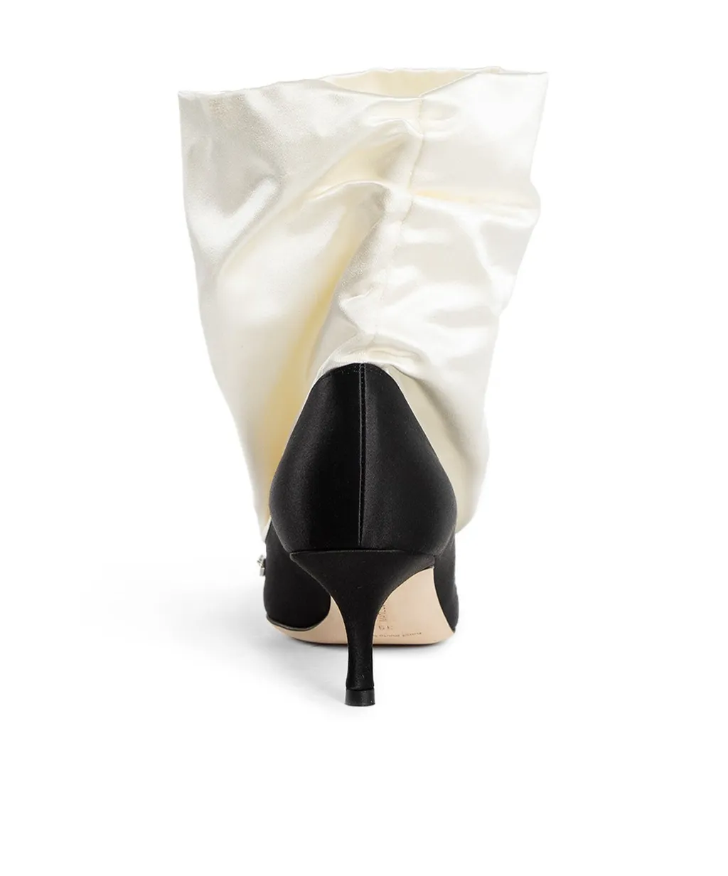 Satin Decorative High Heels