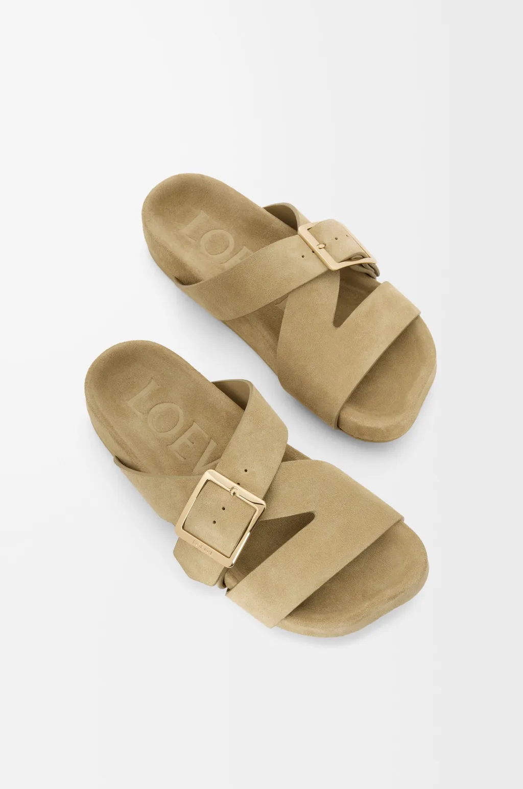 Ease Buckle Slide In Suede