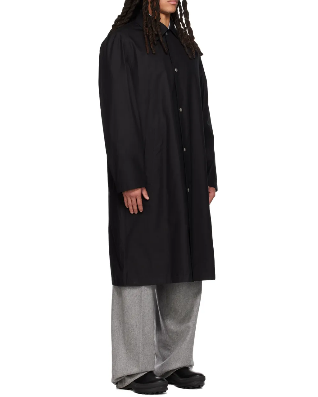 Button-Up Long Coat