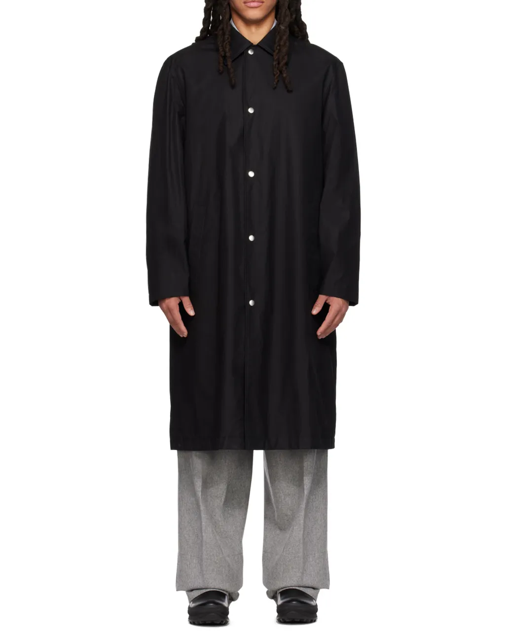 Button-Up Long Coat