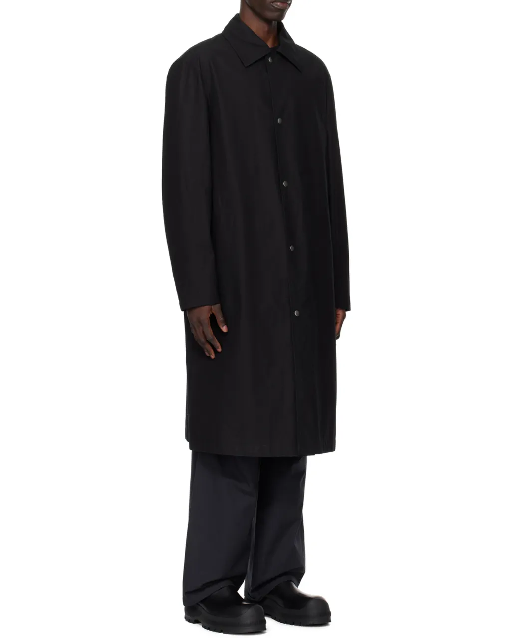 Button-Up Long Coat