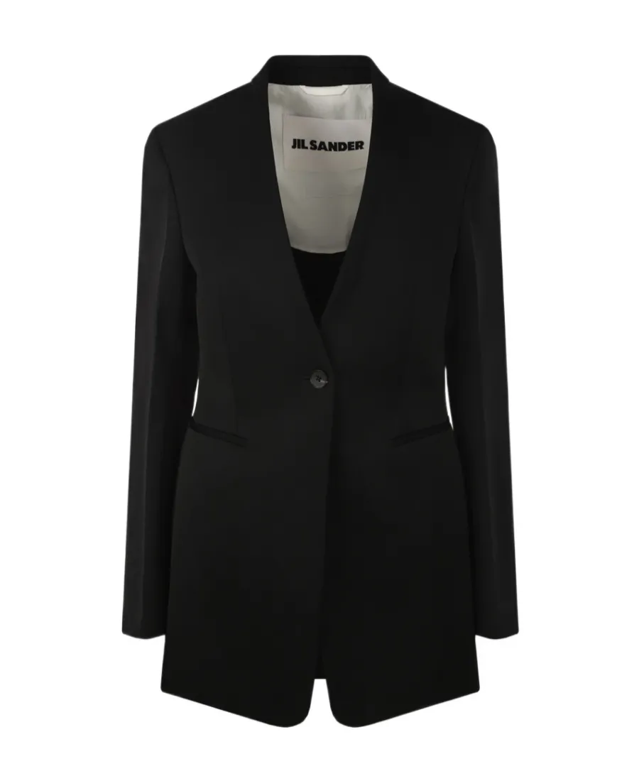 Single-Breasted Tailored Jacket