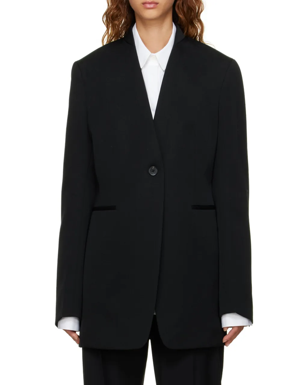 Single-Breasted Tailored Jacket