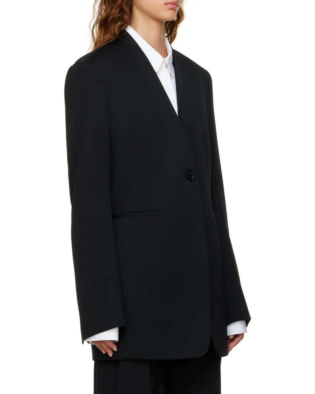Single-Breasted Tailored Jacket