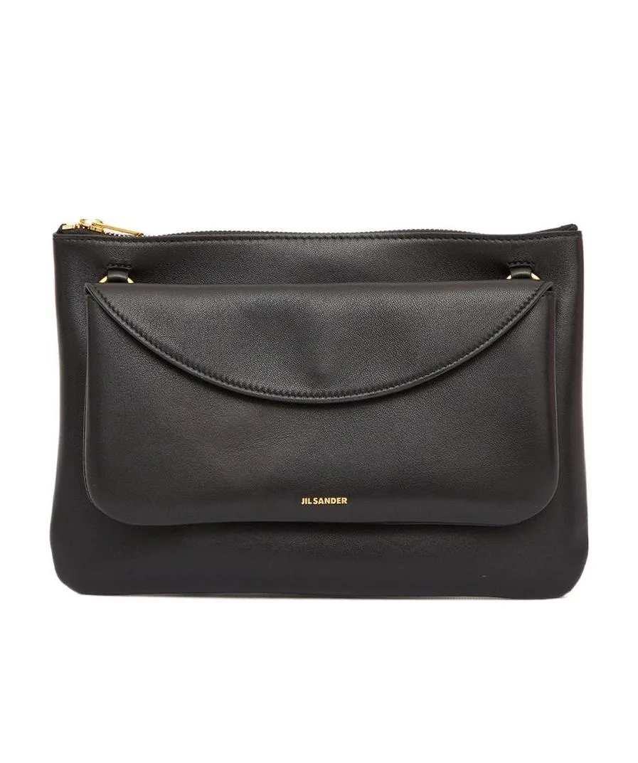 Logo Printed Zipped Tote Bag