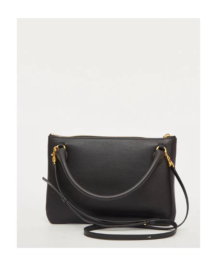 Logo Printed Zipped Tote Bag