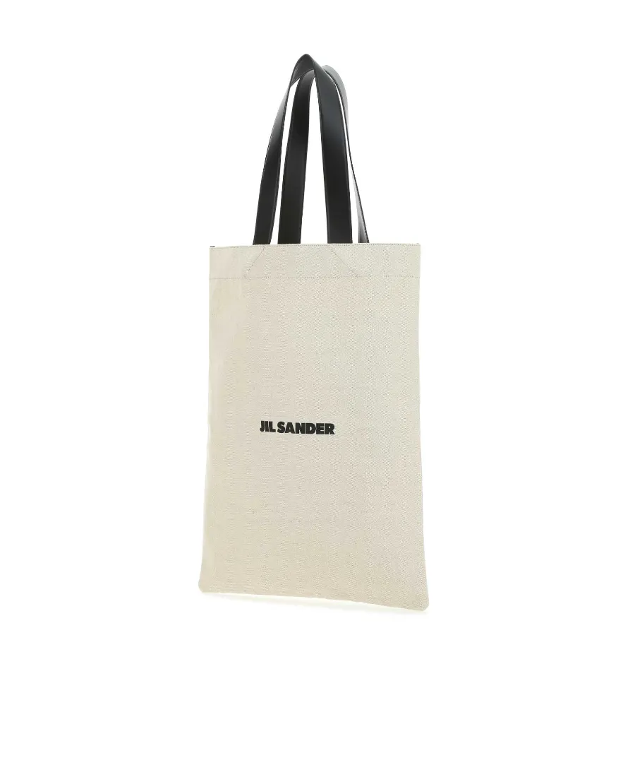 Logo Printed Top Handle Bag