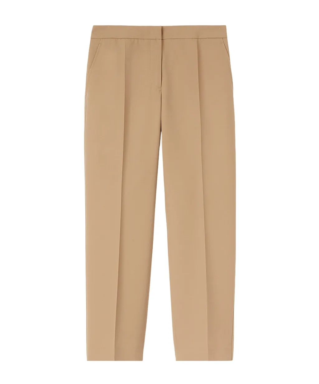 Tapered Cropped Tailored Trousers