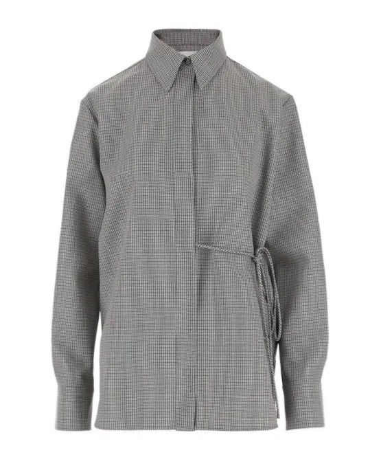 Long-Sleeved Checked Shirt