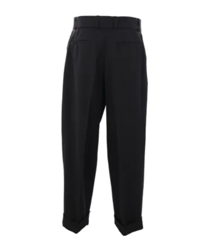 Straight-Leg Pleat-Detailed Belted Trousers
