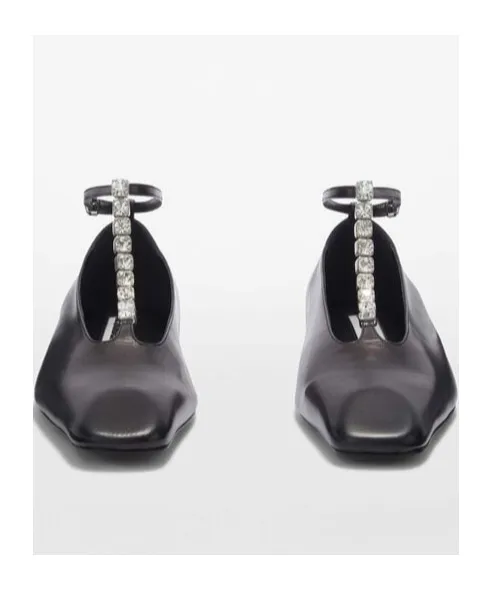 Embellished Ankle Strapped Ballerina Shoes