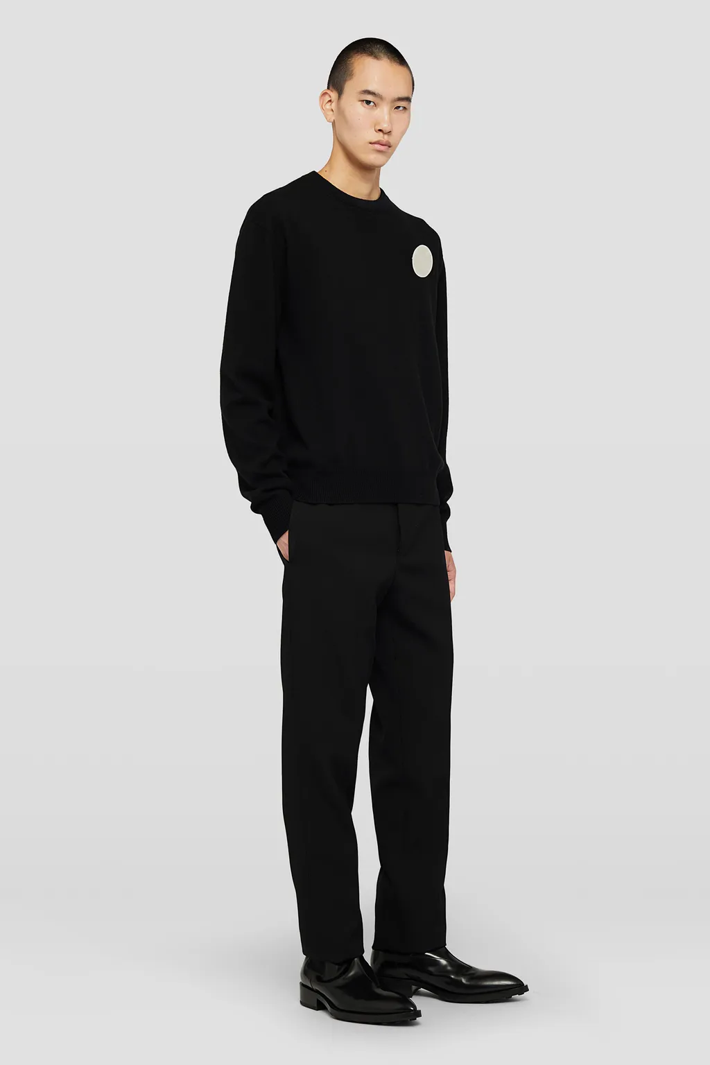Mid-Waisted Tailored Trousers