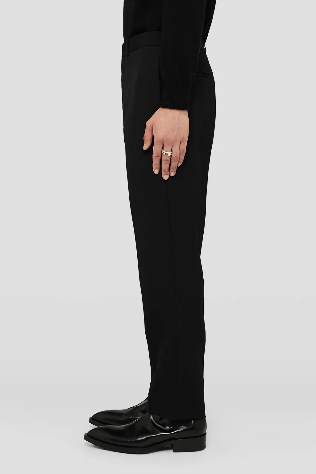 Mid-Waisted Tailored Trousers